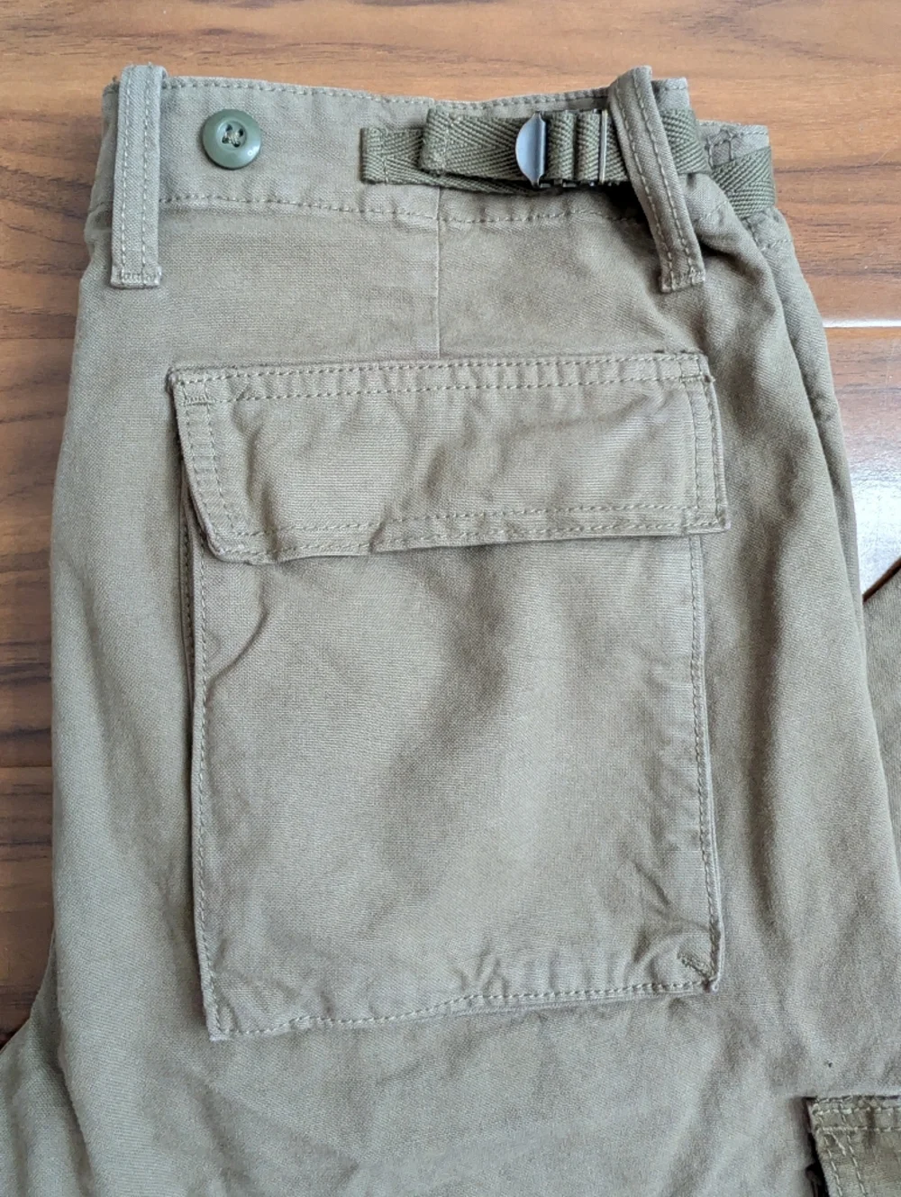 Lucky Brand Mens 32 Military Green Cargo RMen's Patchwork Cargo Pants - Olive - Picture 12 of 16